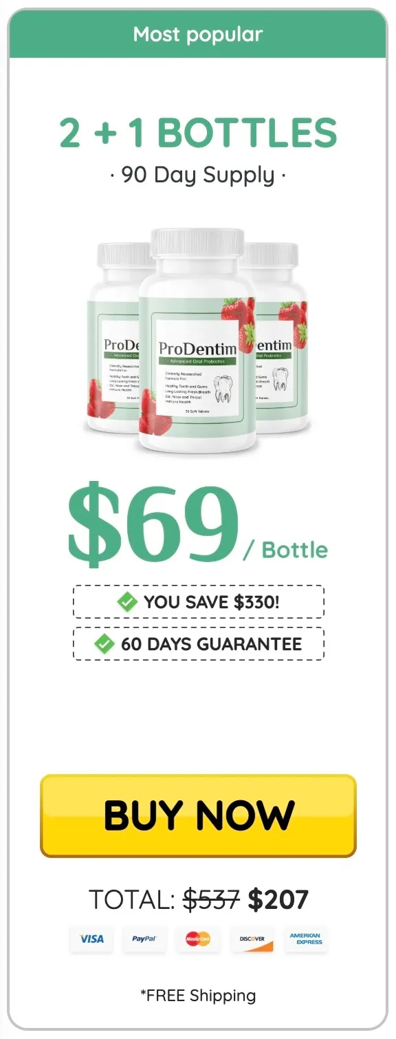 ProDentim 90-day supply - 3 bottles